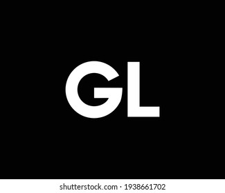 letter gl and lg logo design vector template