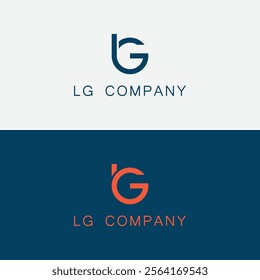 Letter GL LG logo design template. LG, GL Abstract Letters Logo Monogram Template. Alphabet letter icon logo GL or LG
