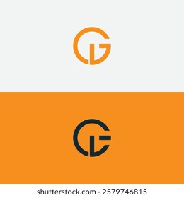 Letter GL or LG Logo, Monogram Logo letter G with L combination, design logo template element, vector illustration
