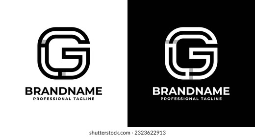 Letter GL or LG Monogram Logo, suitable for any business with GL or LG initials