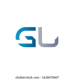 letter GL Linked Logo Vector Template. Initial Letter GL Logo Design