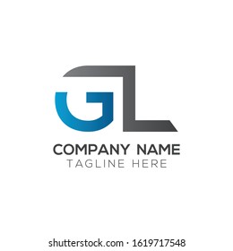 letter GL Linked Logo Vector Template. Initial Letter GL Logo Design