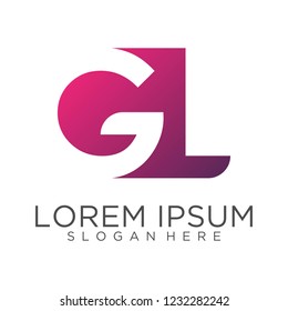 Letter GL logo design