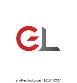 letter GL Logo Design Linked Vector Template. Initial GL Vector Illustration