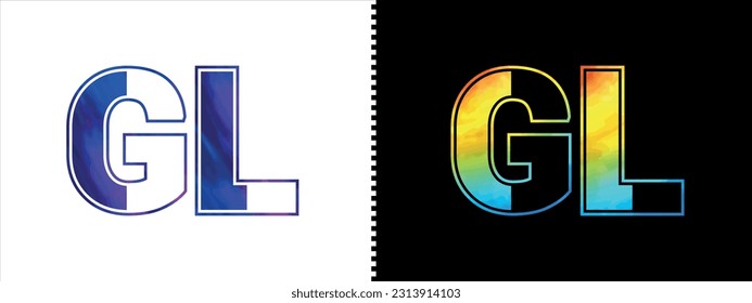 Letter GL logo design vector template. Creative modern luxurious logotype for corporate business identity