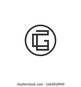 Letter Gl Logo Template Vector Stock Vector (Royalty Free) 1663818946