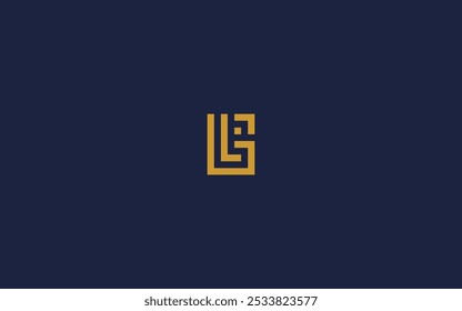 letra gl quadrado logotipo ícone design vetor design modelo inspiração