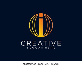 Plantilla de diseño de logotipos globales para letras