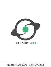 Letter globally connected modern technological logo