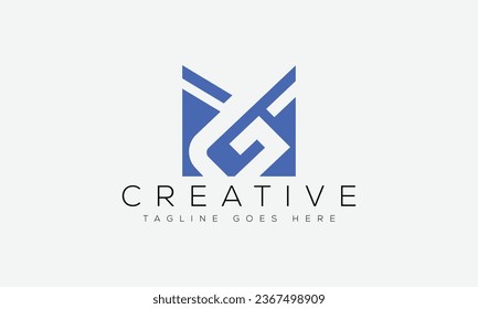 Letter GM logo design template vector illustration