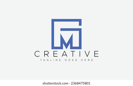 Letter GM logo design template vector illustration