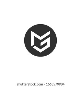 Letter GM, MG Logo Template Vektorillustration