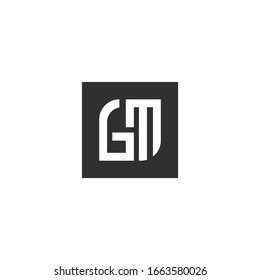 Letter GM, MG logo Template Vector
