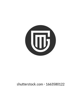 Letter GM, MG logo Template Vector