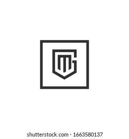 Letter GM, MG Logo Template Vektorillustration