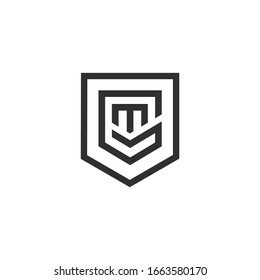 Letter GM, MG logo Template Vector