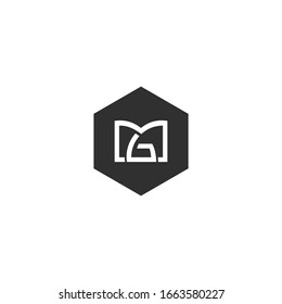 Letter GM, MG logo Template Vector