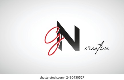 Letra GN Creative Clean Logo Design