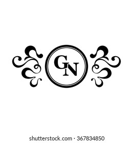 Letter GN logo