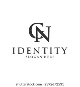 letter GN logo design template, and marketing logos, element graphic illustration template