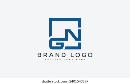 Buchstabe GN Logo Design Vektordesign Vorlage Design für Marke.