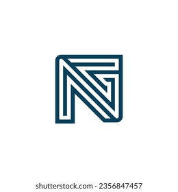 Letra GN o logotipo NG