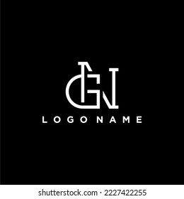 letter gn or ng luxury abstract monogram logo design inspiration