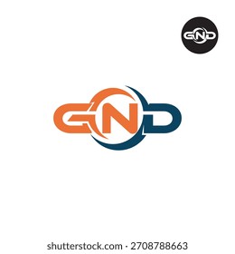 Letter GND Logo Initials Acronym