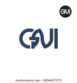 Letter GNI Monogram Logo Design