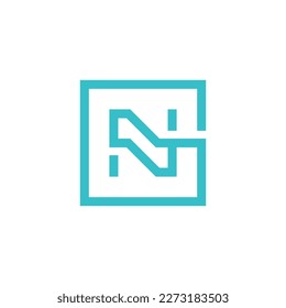 letter GN-NG logo design concept