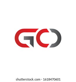 letter GO Linked Logo Vector Template. Initial Letter GO Logo Design