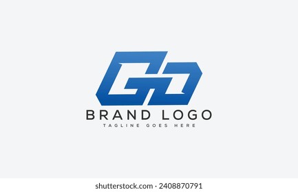 letter GO logo design vector template design for brand.