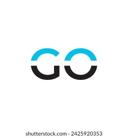 letter go logo, Letter GO Icon Vector Logo Template,Go vector lettering isolated on white background,go initial letter vector logo,Go logo vector,t shirt design.