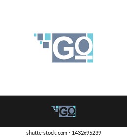 Letter GO logo vector design 