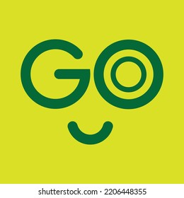 Letter GO Logo Vector Simple GO Logo Design