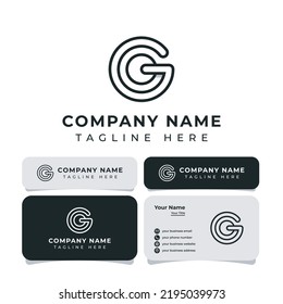 El logotipo del Monograma Carta GO, es adecuado para cualquier empresa.
