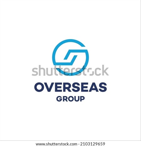 Letter GO, OG, G Logo Design. Circle logo. initial OG.