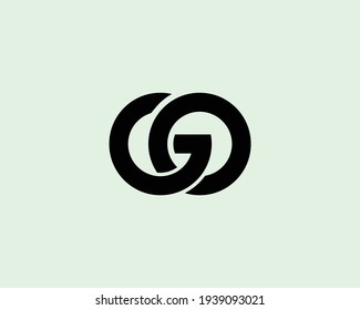 letter go and og logo design vector template