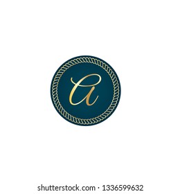 letter A gold logo concept. Designed for your web site design, logo, app, UI