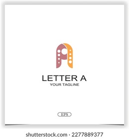 letter a golden ratio logo premium elegant template vector eps 10