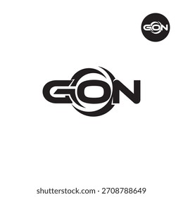 Letter GON Logo Initials Acronym