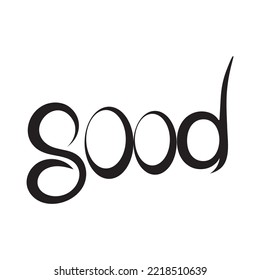 Letter Good Symbol Vorlage Vektorgrafik