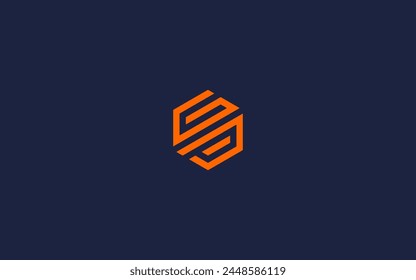 letter gp with hexagon logo icon design vector design template inspiration