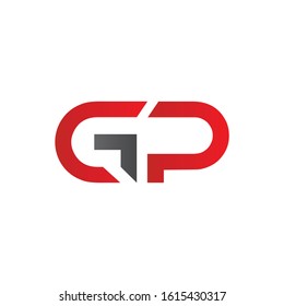 Letter Gp Logo Design Linked Vector Stock Vector (Royalty Free ...