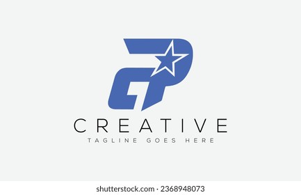 Letter GP logo design template vector illustration