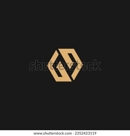 Letter GP Logo Design Template, Initial GP Logo Design Vector Template,
