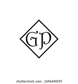 Letter GP Logo Icon Design Template