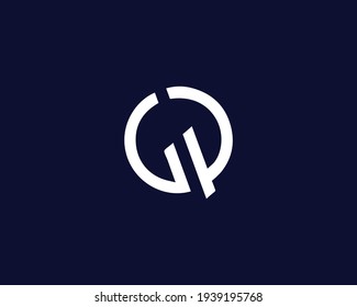 letter gp and pg logo design vector template