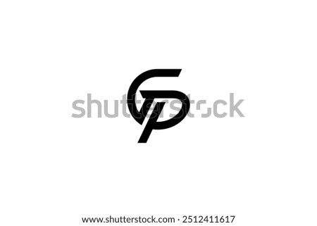 Letter GP or PG Logo Design Vector 