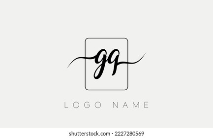 GQ Logo Design. GQ Logo Design Vektorvorlage.